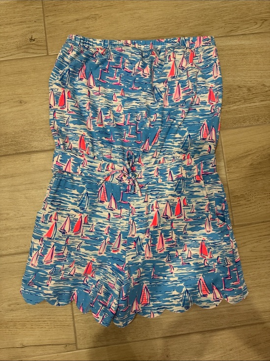 Lilly Pulitzer Pants - Lilly Pulitzer Jace Romper in “Zanzibar Blue Boatylicious”